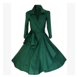 CP010  訂購Audrey Hepburn 裙 複古 swing dress   設計長袖連衣裙  供應翻領收腰顯瘦大碼復古宴會中長款 禮服名媛  cosplay製造商 CP010  訂購Audrey Hepburn 裙 複古 swing dress   設計長袖連衣裙  供應翻領收腰顯瘦大碼復古宴會中長款 禮服名媛  cosplay製造商